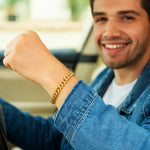 14K Yellow Gold Semi Solid Miami Cuban Bracelet (6.10 mm), view 3