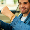 14K Yellow Gold Semi Solid Miami Cuban Bracelet (6.10 mm), view 3