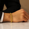 14K Yellow Gold Semi Solid Miami Cuban Bracelet (6.10 mm), view 5