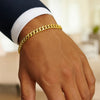 14K Yellow Gold Semi Solid Miami Cuban Bracelet (6.10 mm), view 6