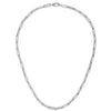 14k White Gold Bold Paperclip Chain (4.2 mm)