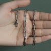 14k White Gold Bold Paperclip Chain (4.2 mm)