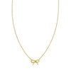 14K Yellow Gold Small Bow Necklace