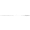 Sterling Silver Rhodium Plated Wheat Chain (2.60 mm), view 5