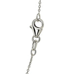 14k White Gold Oval Cable Link Chain (0.85 mm), view 2