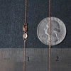 18k Rose Gold Diamond Cut Cable Link Chain (0.80 mm)