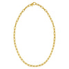 14K Yellow Gold Charm Lock Paperclip Chain