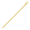 14K Yellow Gold Charm Lock Paperclip Chain