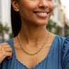 14K Yellow Gold Charm Lock Paperclip Chain