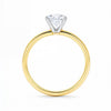2 Carat Radiant Lab Grown IGI G/VS1 Diamond Solitaire Ring in 10K Yellow Gold