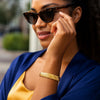 14K Yellow Gold Twist Bangle (10.00 mm), view 7