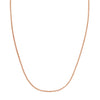 Double Extendable Cable Chain in 14k Roee Gold (1.40 mm)