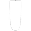 14K White Gold Diamonds by the Yard Necklace