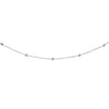 14K White Gold Diamonds by the Yard Necklace