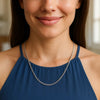 14k White Gold Light Gourmette Chain (2.20 mm)