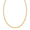 14K Yellow Gold Petite Faceted Cuban Link Chain Necklace (4.50 mm)