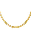 14K Yellow Gold Petite Faceted Cuban Link Chain Necklace (4.50 mm)
