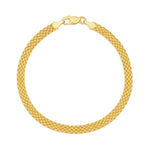 14K Yellow Gold Bismark Bracelet (4.70 mm), view 2