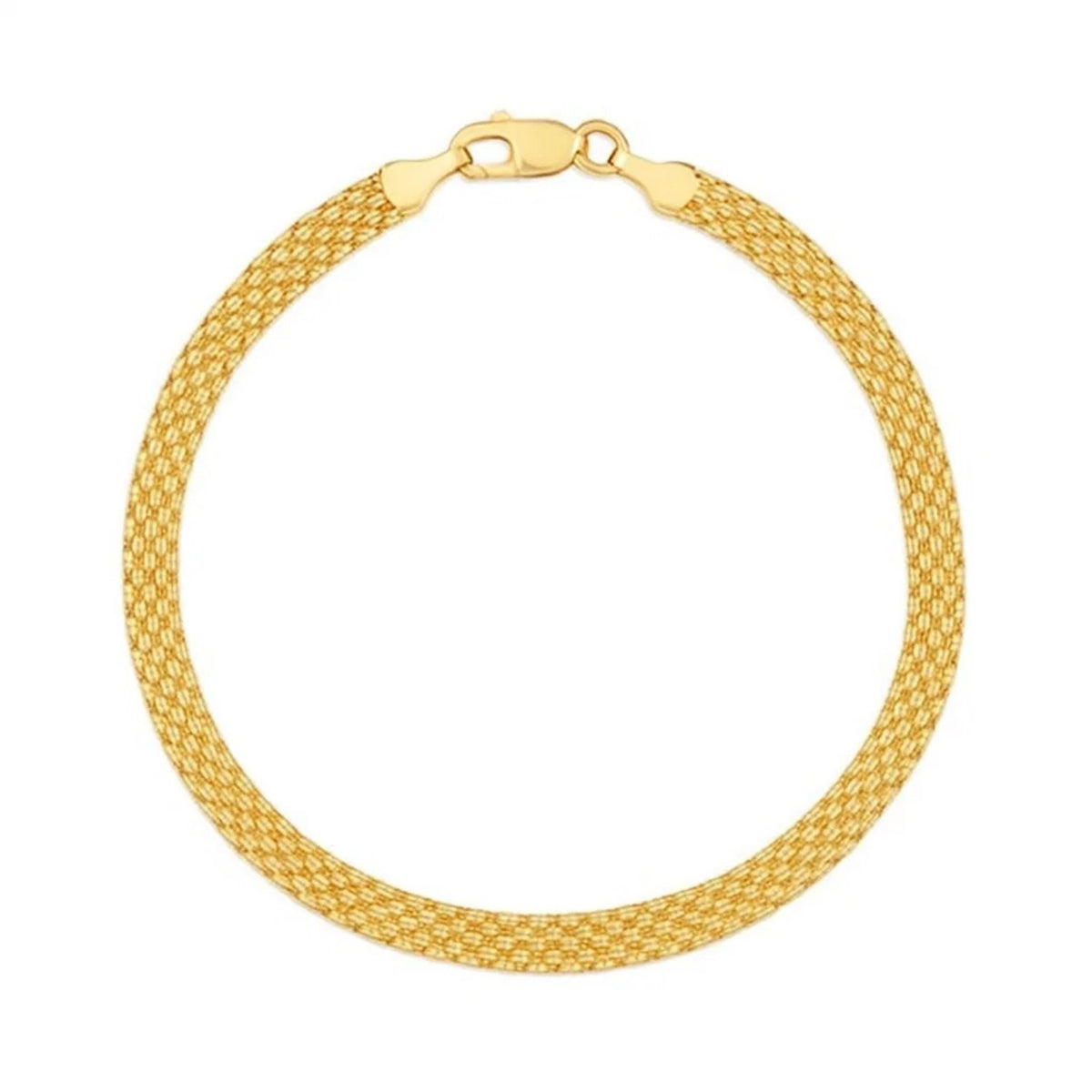 14K Yellow Gold Bismark Bracelet (4.70 mm), view 2