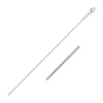 10k White Gold Wheat Chain 0.6mm, view 3