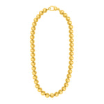 Sterling Silver Gold Plated Bold Bead Necklace, view 2
