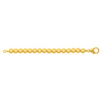 Sterling Silver Gold Plated Bold Bead Necklace, view 3