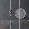 18k White Gold Round Cable Link Chain (0.97 mm)