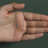 18k White Gold Round Cable Link Chain (0.97 mm)