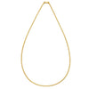 14k Yellow Gold Solid Curb Chain (2.60 mm)