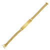 14K Yellow Gold Lite Cuban ID Bracelet (7.20 mm)