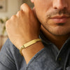 14K Yellow Gold Lite Cuban ID Bracelet (7.20 mm), view 2