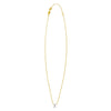 14K Yellow Gold Mini Diamond X Initial Pendant Necklace