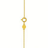 14K Yellow Gold Mini Diamond X Initial Pendant Necklace