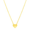 14k Yellow Gold Polished Mini Heart Necklace