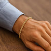 Silk Rope Chain Bracelet in 14K Yellow Gold (4.30 mm), view 5
