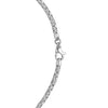Sterling Silver Rhodium Plated Solid Round Byzantine Chain (4.10 mm), view 4