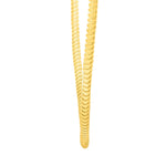 Sterling Silver Gold Plated Silver Tubogas Fancy Necklace, view 3