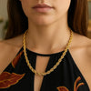 14k Yellow Gold Solid Diamond Cut Rope Chain (7.00 mm)
