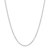 14k White Gold Round Cable Link Chain (1.50 mm)