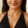 14K Yellow Gold Yours Truly Large Initial D Necklace