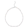 Sterling Silver Rhodium Plated Pearl Bead Bracelet, view 3