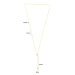 14K Yellow Gold Rosary Necklace, view 2