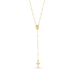 14K Yellow Gold Rosary Necklace, view 3