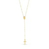 14k Yellow Gold Rosary Necklace