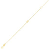 14K Yellow Gold Mini Initial W Bracelet