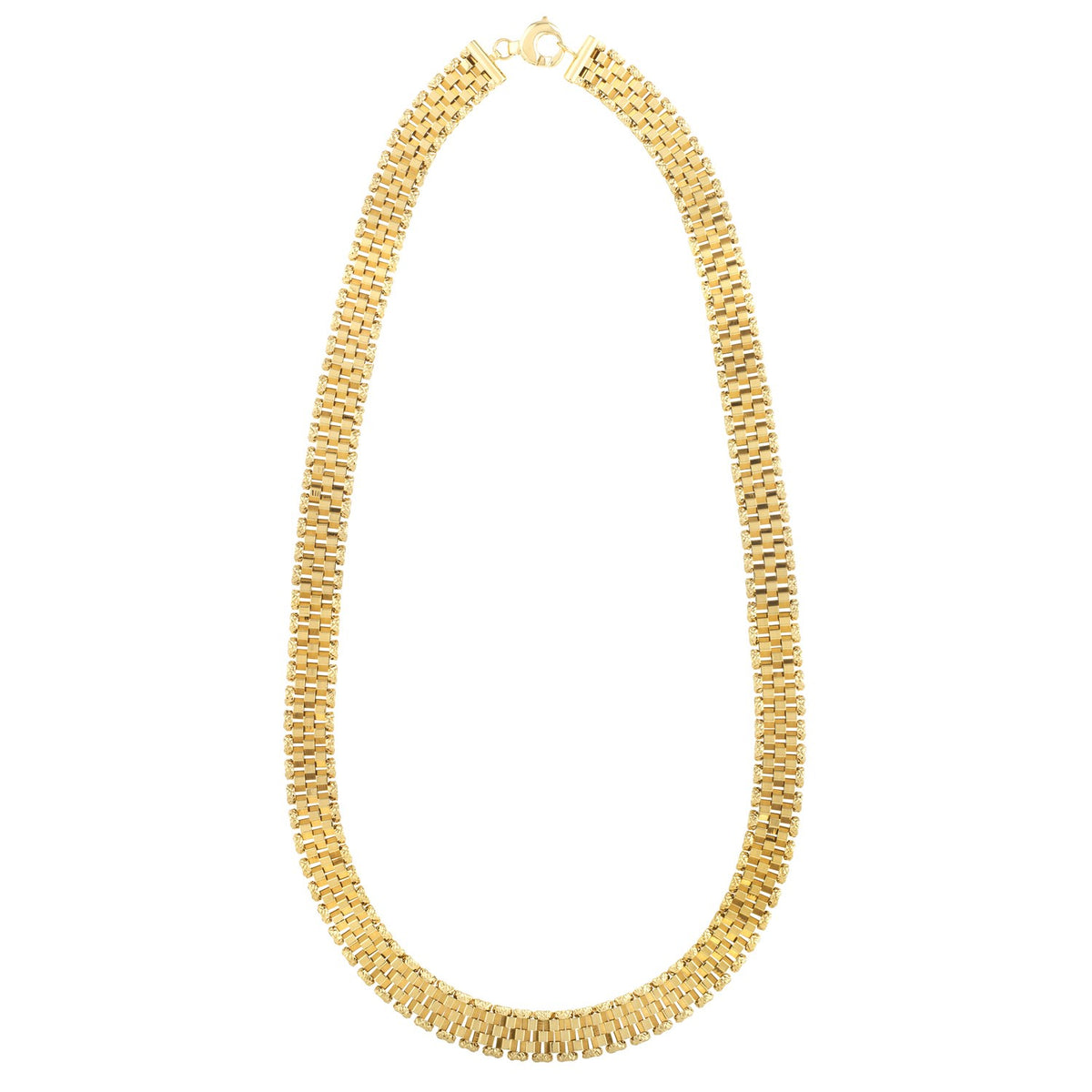 Panther Link Necklace in 14K Yellow Gold (9.60 mm), view 2