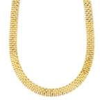 Panther Link Necklace in 14K Yellow Gold (9.60 mm), view 3