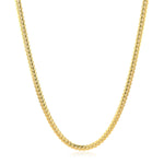 14k Yellow Gold Classic Solid Miami Cuban Chain (2.60 mm), view 2