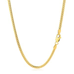 14k Yellow Gold Classic Solid Miami Cuban Chain (2.60 mm), view 3