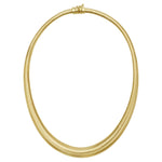 14K Yellow Gold Graduated Tubogas Necklace, view 2